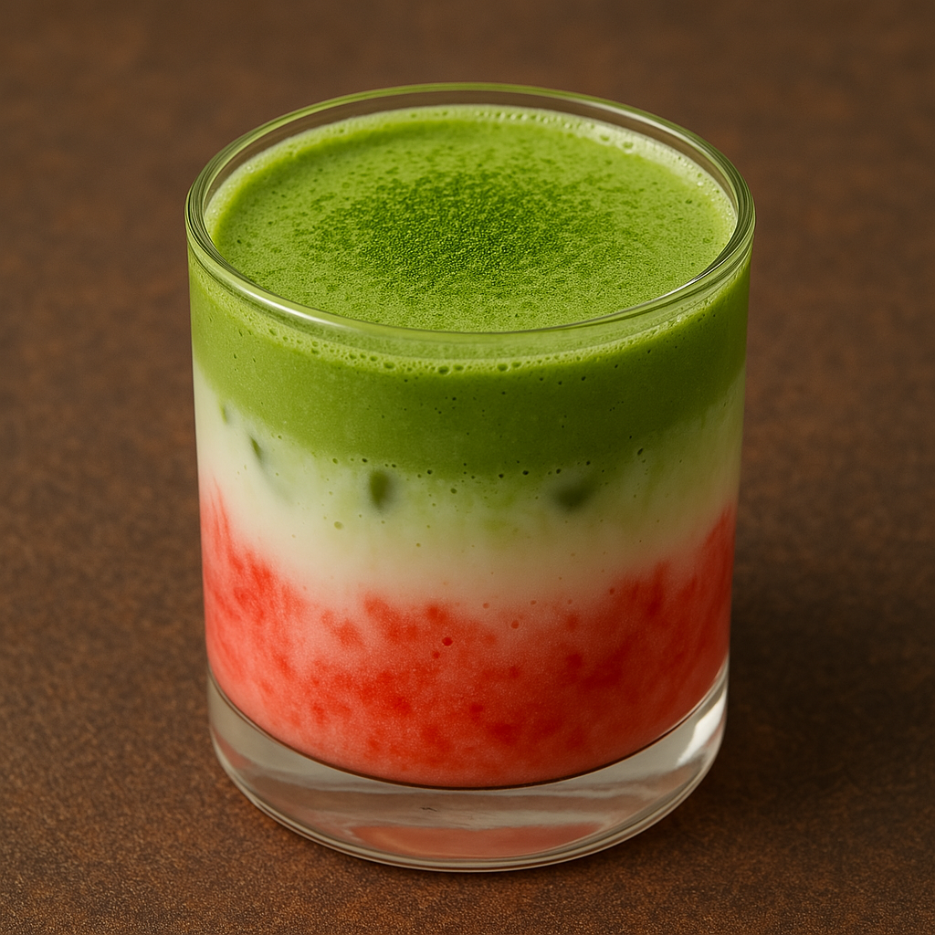 Strawberry Matcha + Protein Latte