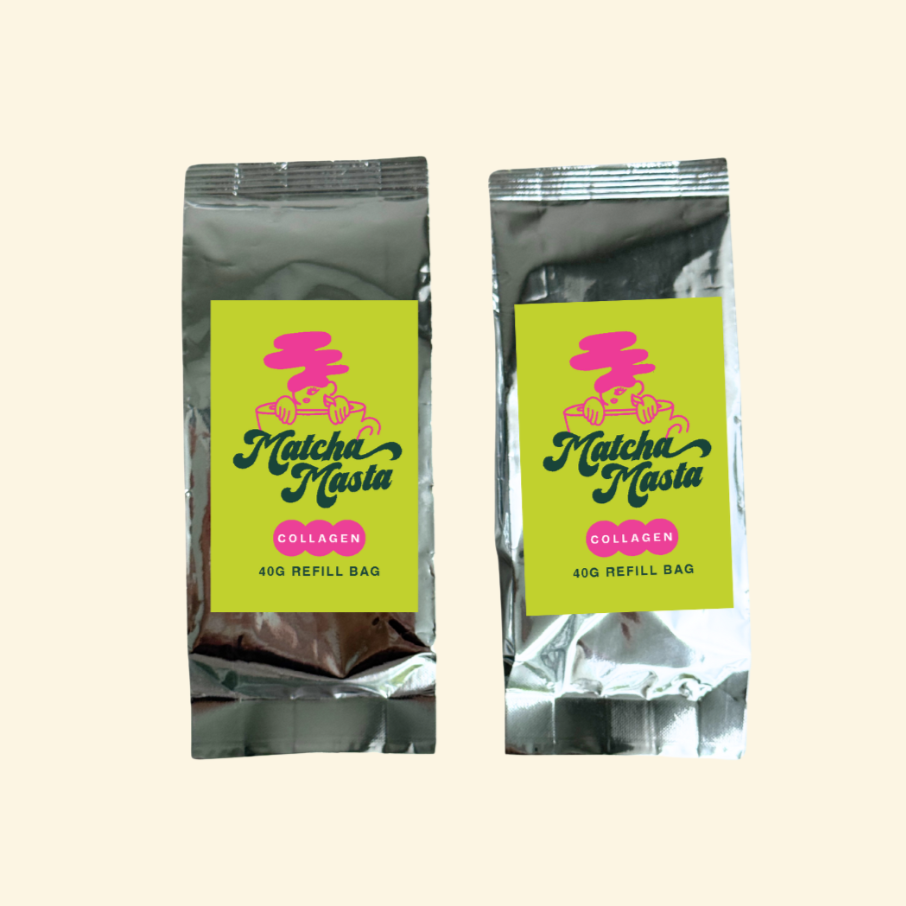 Matcha + Collagen Double Refill Bags (40g x 2)