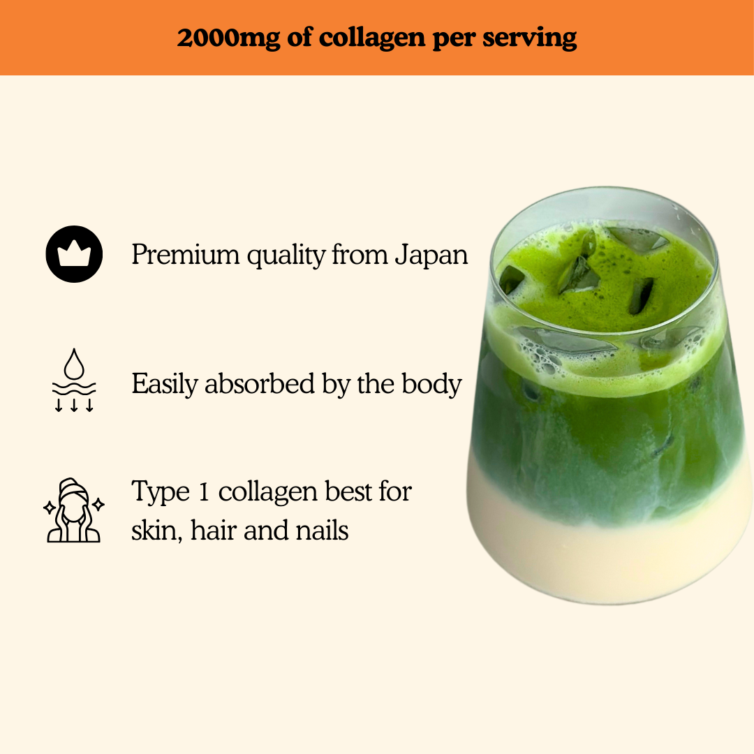 Matcha + Collagen Double Refill Bags (40g x 2)