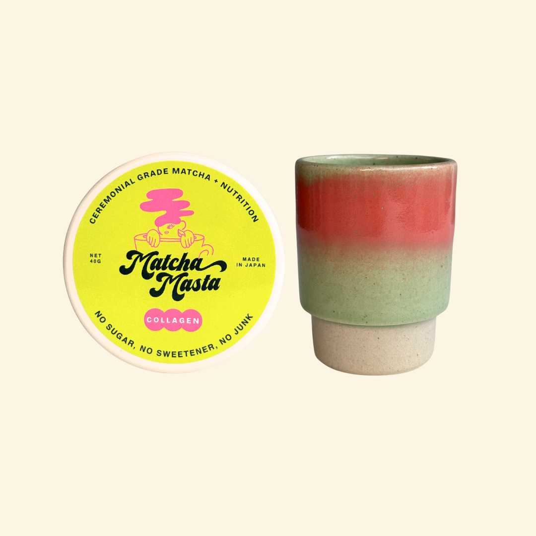 Hot Matcha + Collagen Mug Set