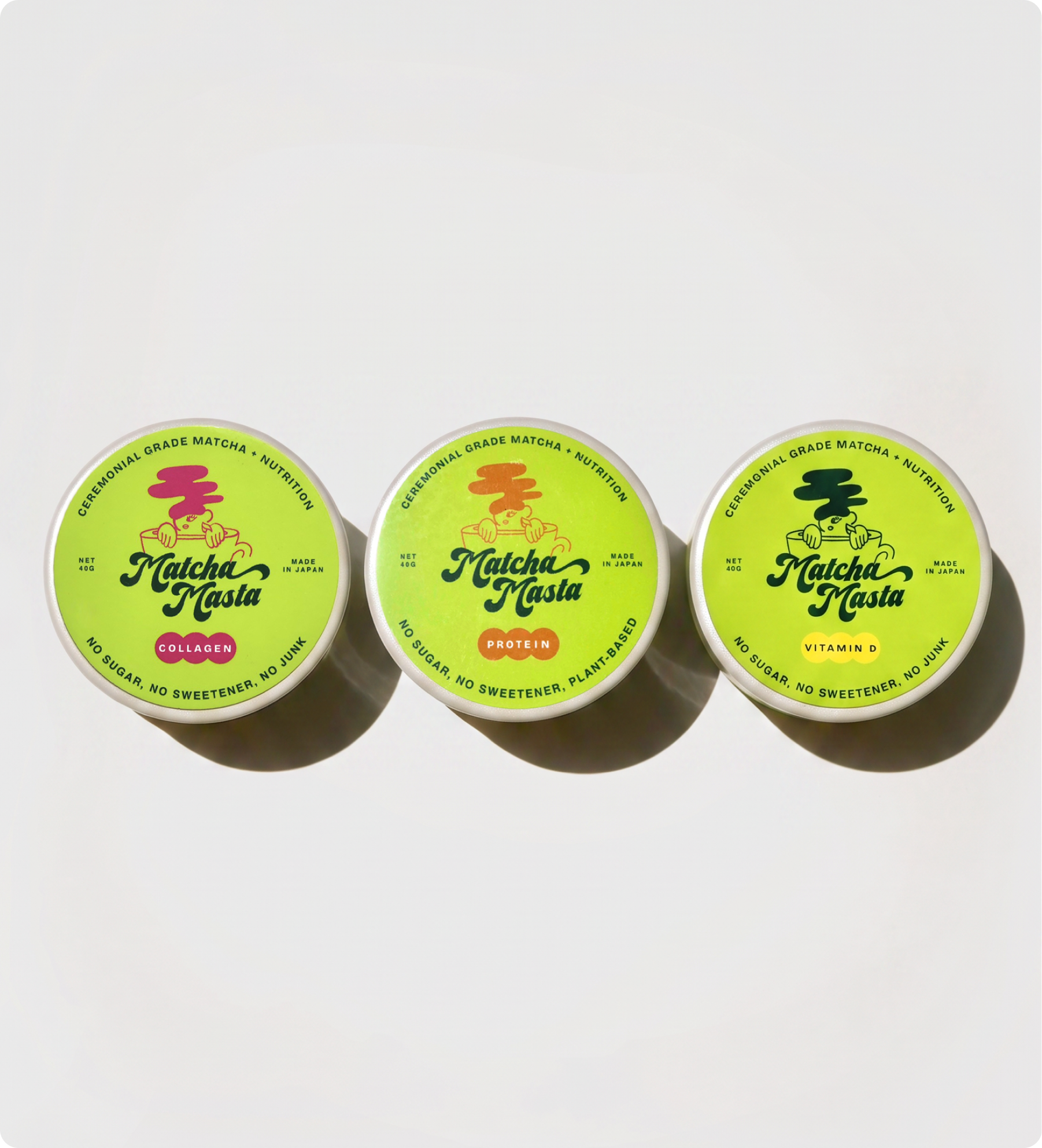 Core Matcha Trio: Beauty, Strength, Immunity