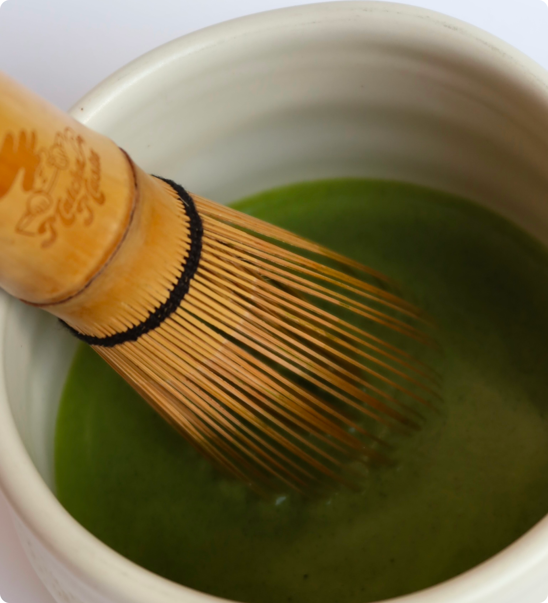 Lime Lush Ceramics Essentials: Matcha Bowl + Whisk Stand