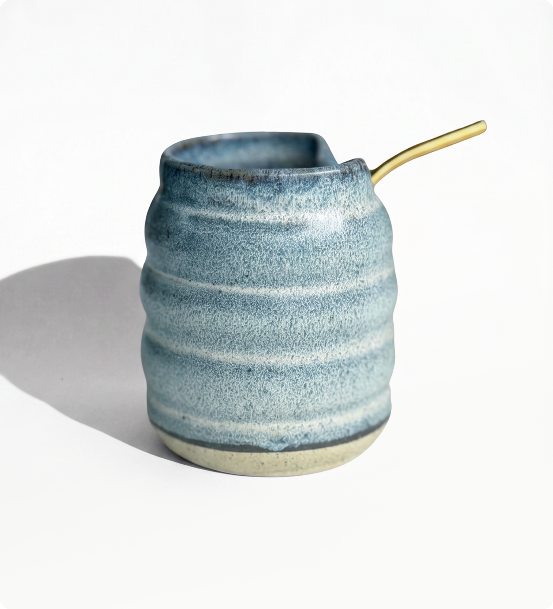 Iced Matcha Mug: Denim Collection