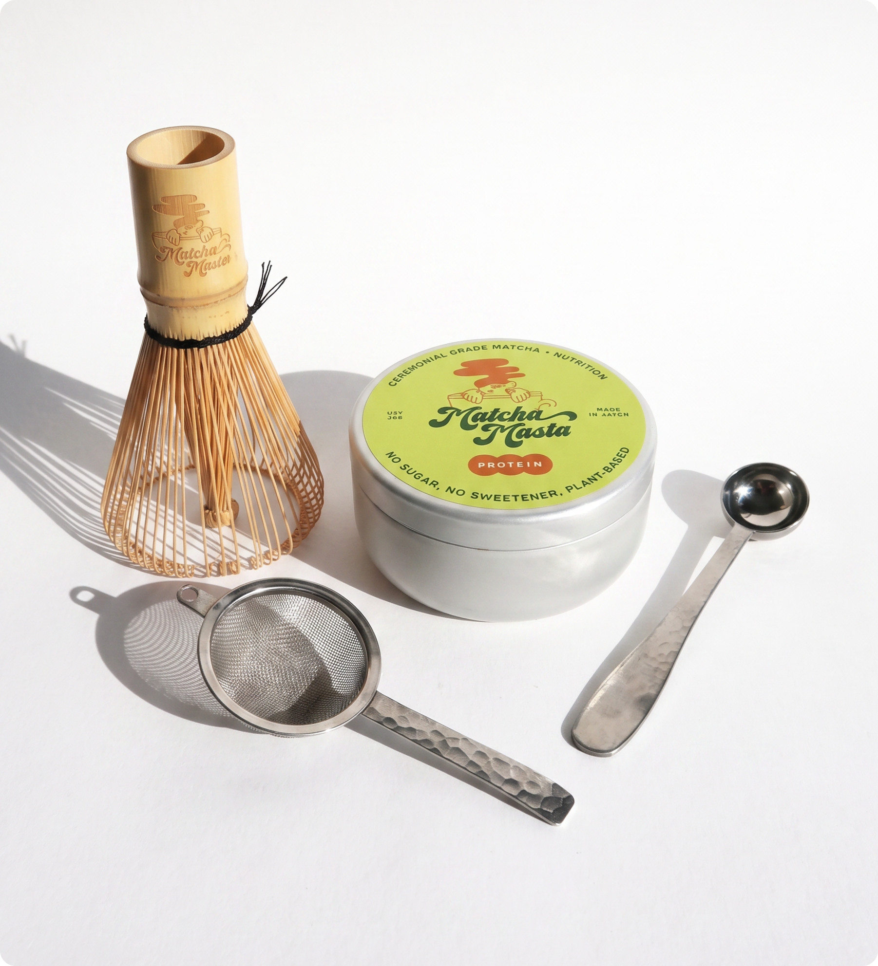Matcha + Protein 4-Piece Set