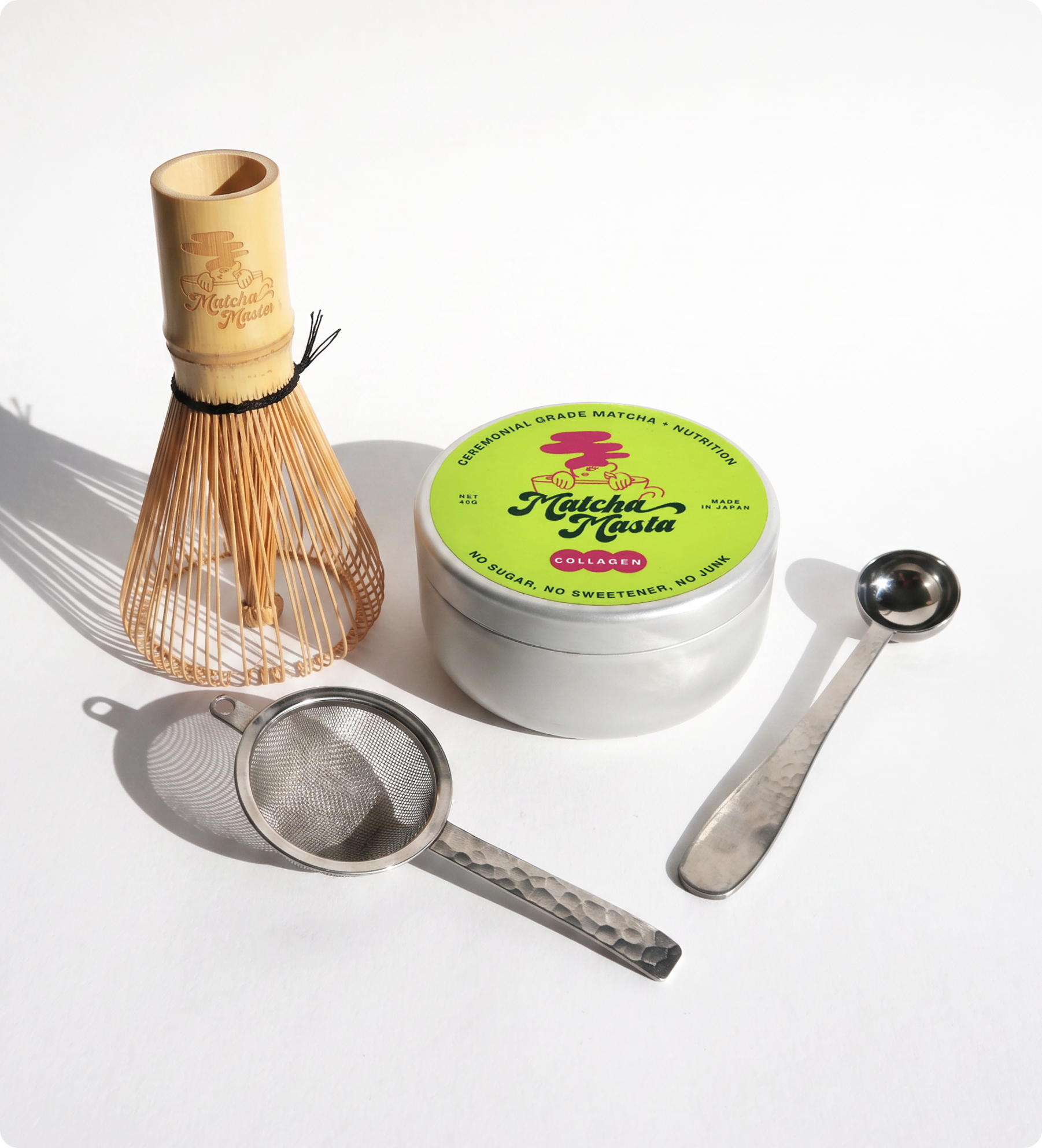 Matcha + Collagen 4-Piece Set