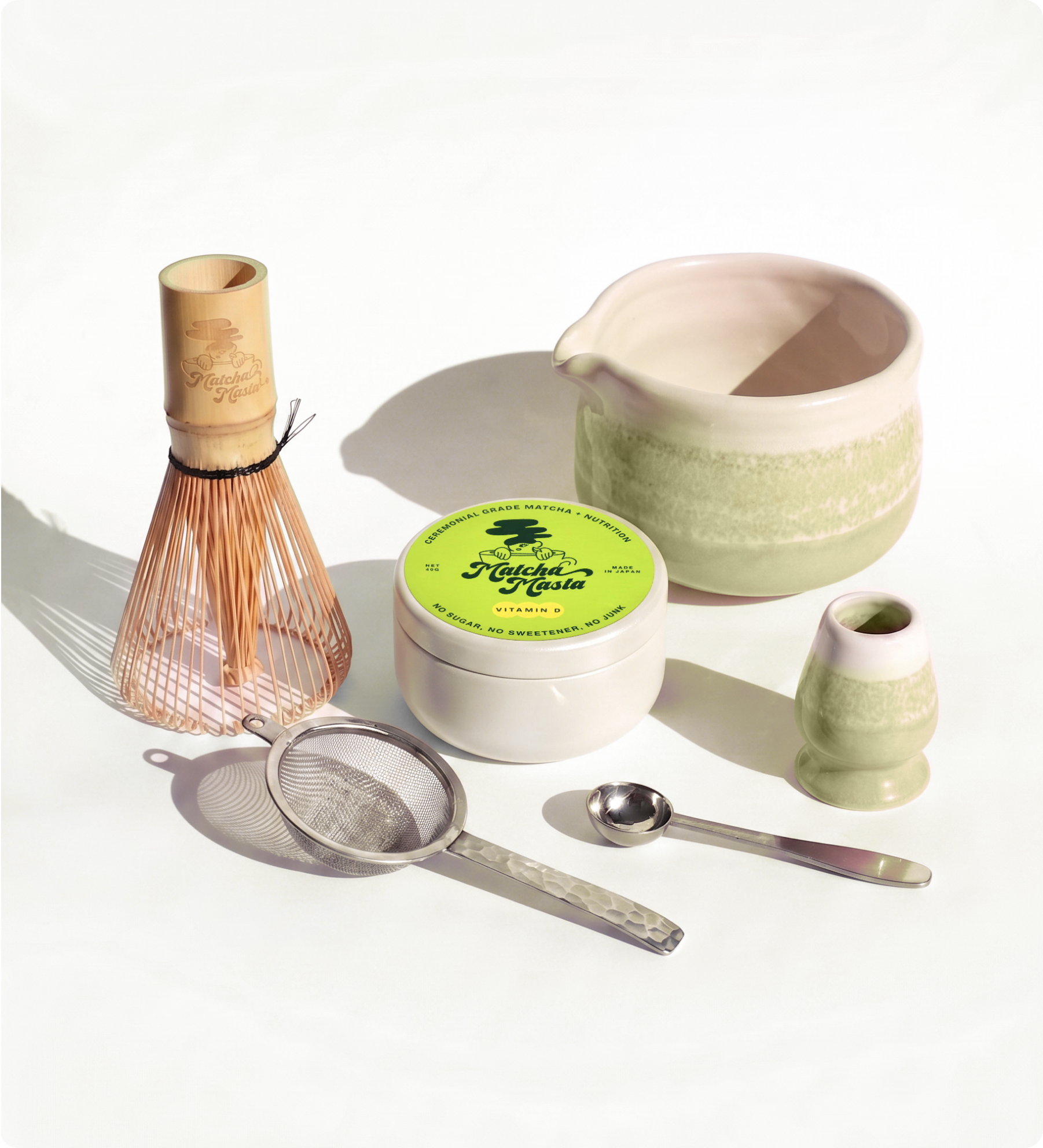 Matcha + Vitamin D 6-Piece Set: Lime Lush