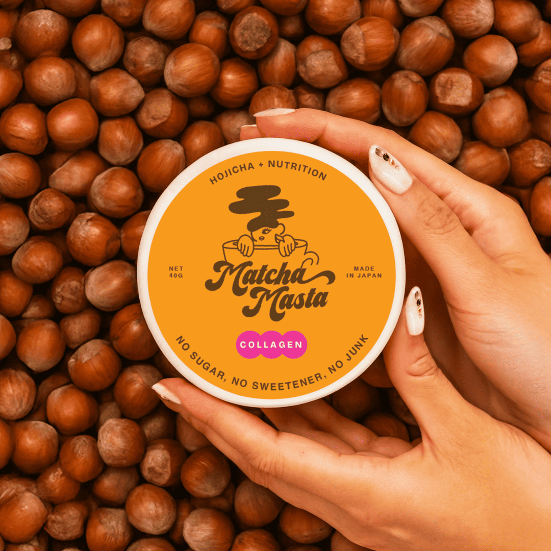 Hojicha + Collagen 6-Piece Set: Pink Pomelo