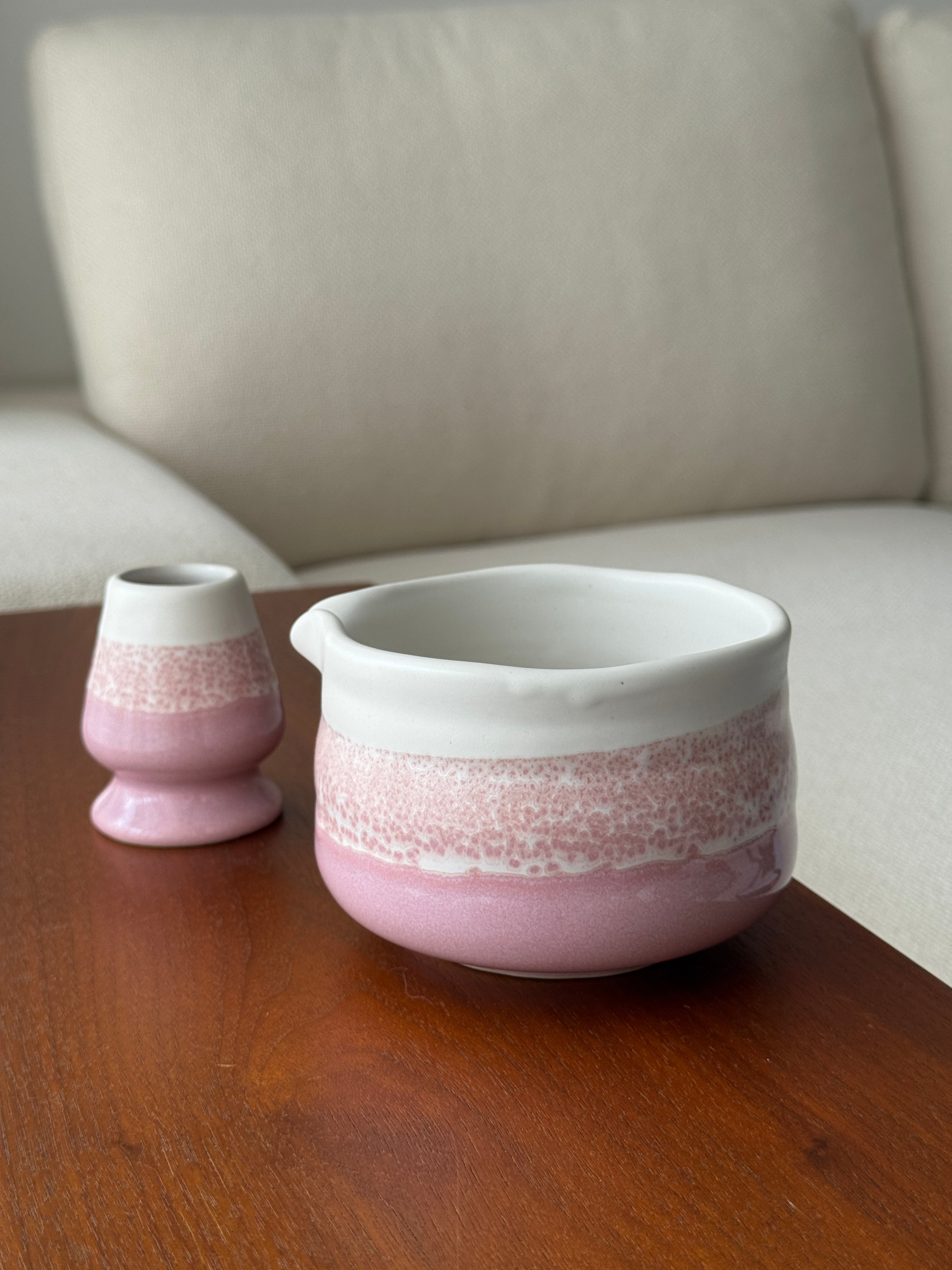 Hojicha + Collagen 6-Piece Set: Pink Pomelo
