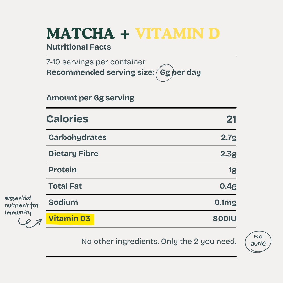 Matcha + Vitamin D (40g)