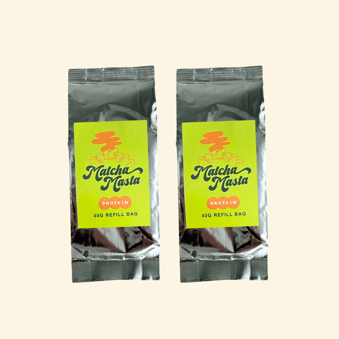 Matcha + Protein Double Refill Bags (40g x 2)